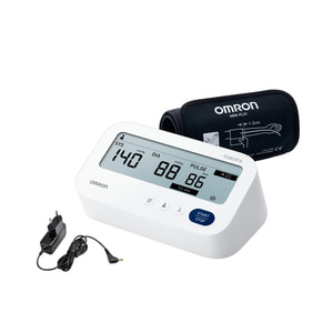 Измеритель (тонометр) артериального давления OMRON (Омрон) модель M3 Comfort AFib (HEM-7196-FLE) автоматический + адаптер переменного тока HHP-CM01