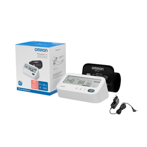 Измеритель (тонометр) артериального давления OMRON (Омрон) модель M3 Comfort AFib (HEM-7196-FLE) автоматический + адаптер переменного тока HHP-CM01