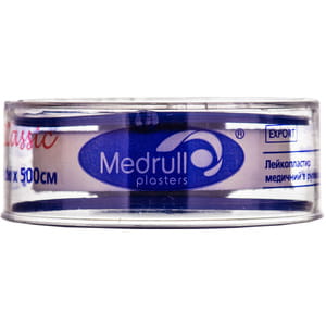 Пластир Medrull Classic (Медрул Класик) медичний котушковий розмір 1 х 500 см 1 шт