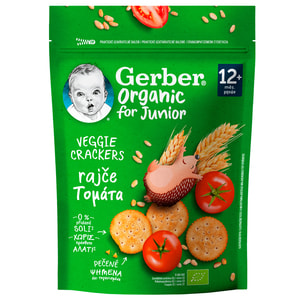 Крекеры пшеничные NESTLE GERBER (Нестле Гербер) Organic (Органик) с томатами для детей с 12 месяцев 100 г