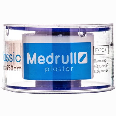 Пластырь Medrull Classic (Медрулл Классик) медицинский катушечный размер 2 х 250 см 1 шт