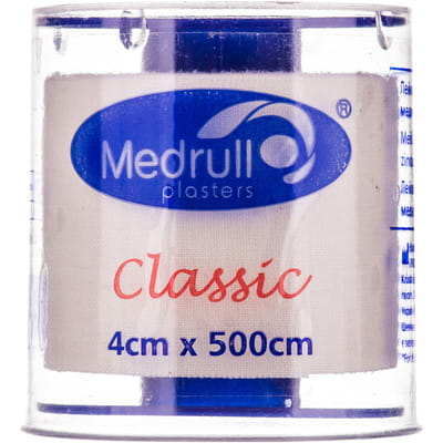 Пластырь Medrull Classic (Медрулл Классик) медицинский катушечный размер 4 см х 500 см 1 шт