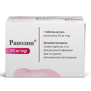 Ранозин табл. прол. д/вия 375мг №60