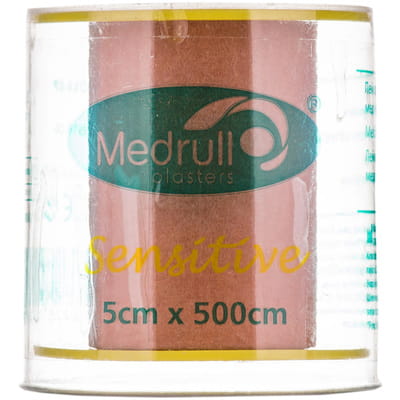 Пластырь Medrull Sensitive (Медрулл Сенситив) медицинский катушечный размер 5 см х 500 см 1 шт