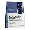 Колаген + Вітамін С OSTROVIT (Островіт) Collagen + Vitamin C для суглобів та зв'язок порошок зы смаком чорної смородини 400 г