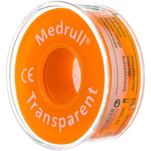 Пластырь Medrull Transparent (Медрулл Транспарент) медицинский катушечный размер 1,25 см х 500 см 1 шт