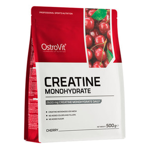 Креатин моногидрат OSTROVIT (Островіт) Creatine Monohydrate порошок зі смаком вишні 500 г