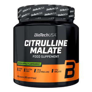 Передтренік для спортсменів BiotechUSA (Байотек) Citrulline Malate Powder Green Apple порошок 300 г