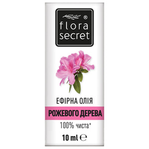 Олія ефірна FLORA SECRET (Флора Сікрет) Рожевого дерева 10 мл