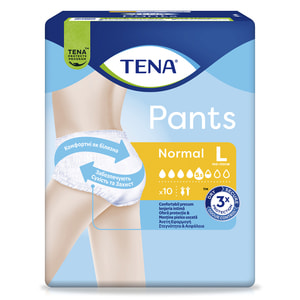 Подгузники-трусы для взрослых TENA (Тена) Pants Normal Large (Нормал ладж) размер 3 10 шт