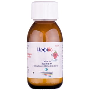 Цефикс пор.д/орал. сусп. 100мг/5мл фл. 60мл