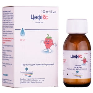 Цефикс пор.д/орал. сусп. 100мг/5мл фл. 60мл