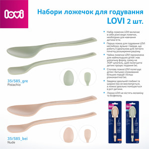 Ложечки для годування CANPOL (Канпол) Lovi (Лови) артикул 35/585_gre Pistachio 2 шт