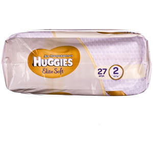 Подгузники для детей HUGGIES (Хаггис) Elite Soft (Элит софт) 2 от 4 до 6 кг 27 шт
