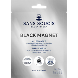 Маска для обличчя SANS SOUCIS (Сан Сусі) Black Magnet тканинна ощищувальна 16 мл