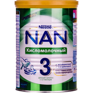 Смесь молочная детская NESTLE (Нестле) Нан 3 Кисломолочный 400 г