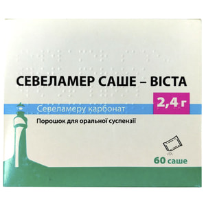 Севеламер саше-Виста пор. д/орал. сусп. 2,4г саше №60