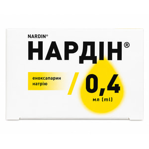Нардін р-н д/ін. 100мг/мл шприц 0,4мл №10
