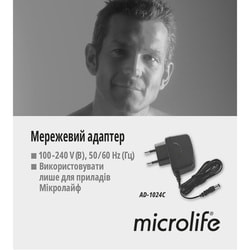 Адаптер Microlife (Микролайф) сетевой для измерителей артериального давления модель AD-1024 C