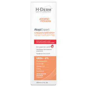 Крем для обличчя та тіла H-DERM Health Derm Laboratory (Хелс Дерм Лабораторі) Atopi Expert (Атопі Експерт) спеціальний із серії Atopic Program 200 мл