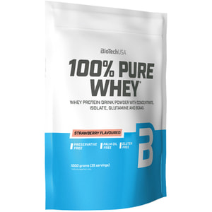 Протеин для спортсменов BiotechUSA (Байотек) 100% Pure Whey Strawberry 1000 г