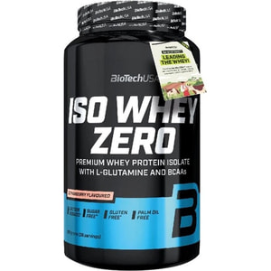 Протеин для спортсменов BiotechUSA (Байотек) IsoWhey Zero Lactose Free Strawberry 908 г