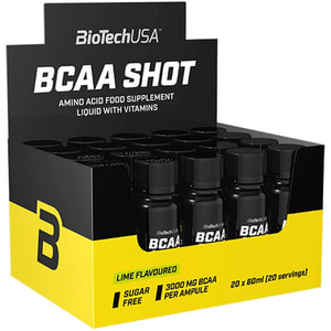 Аминокислота BiotechUSA (Байотек) ВСАА Zero Shot флакон 60 мл упаковка 20 шт
