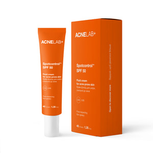 Крем-флюид для кожи склонной к акне ACNELAB+ (Акнелаб+) Spotcontrol SPF 50 Fluid Cream For Acne-Prone Skin 40 мл