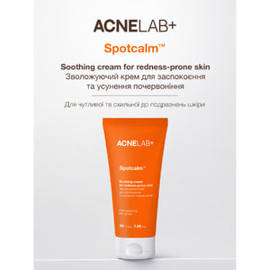 Крем для лица ACNELAB+ (Акнелаб+) Spotcalm Soothing Cream For Redness-Prone Skin увлажняющий для успокоения и устранения покраснения 50 мл