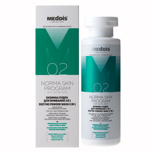 Пудра энзимная MEDDIS (Меддис) Norma Skin Program очищающая 3 в 1 80 г