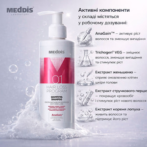 Шампунь для волос MEDDIS (Меддис) Hair Loss Program против выпадения 200 мл
