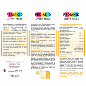 Pediakid (Педіакід) Appetit-Tonus (Апетит тонус) дієтична добавка сироп флакон 125 мл