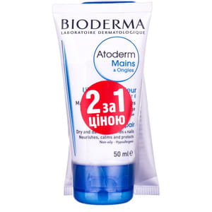 Набір BIODERMA (Біодерма) Атодерм крем для рук по 50 мл 2 шт