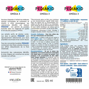 Pediakid (Педиакид) Omega 3 (Омега 3) с холином диетическая добавка сироп флакон 125 мл
