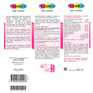 Pediakid (Педиакид) Nez-Gorge (Нос-горло) диетическая добавка сироп флакон 125 мл
