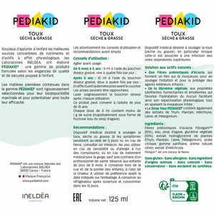 Pediakid (Педиакид) Toux Seche Et Grasse (Комфорт дыхательных путей) диетическая добавка сироп флакон 125 мл