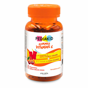Pediakid (Педиакид) Gommes Vitamine C (Витамин С) диетическая добавка пастилки жевательные мишки упаковка 60 шт