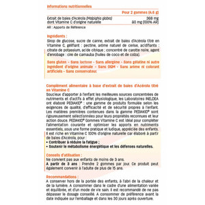 Pediakid (Педиакид) Gommes Vitamine C (Витамин С) диетическая добавка пастилки жевательные мишки упаковка 60 шт