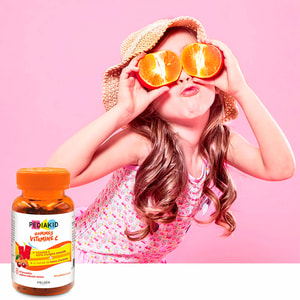 Pediakid (Педиакид) Gommes Vitamine C (Витамин С) диетическая добавка пастилки жевательные мишки упаковка 60 шт