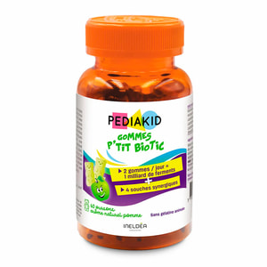 Pediakid (Педіакід) Gommes P'tit Biotic (Пробіотики) дієтична добавка пастилки жувальні ведмедики упаковка 60 шт