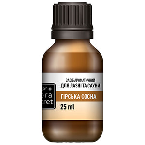 Засіб ароматичний FLORA SECRET (Флора Сікрет) для сауни та бані Гірська сосна 25 мл