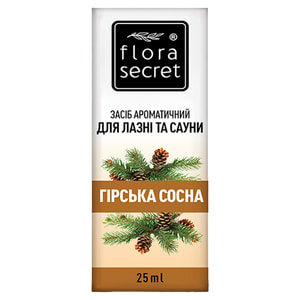 Засіб ароматичний FLORA SECRET (Флора Сікрет) для сауни та бані Гірська сосна 25 мл