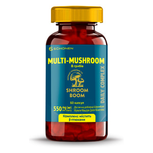 Мульти-Машрум Дейли Комплекс SHROOMBOOM (Шрумбум) диетическая добавка капсулы 60 шт