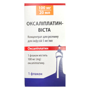 Оксалиплатин-Виста конц. д/р-ра д/инф. 5мг/мл фл. 20мл (100мг) №1***
