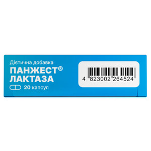 Панжест Лактаза диетическая добавка капсулы 2 блистера по 10 шт