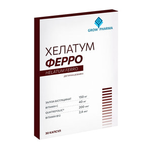 Хелатум Ферро дієтична добавка капсули упаковка 30 шт