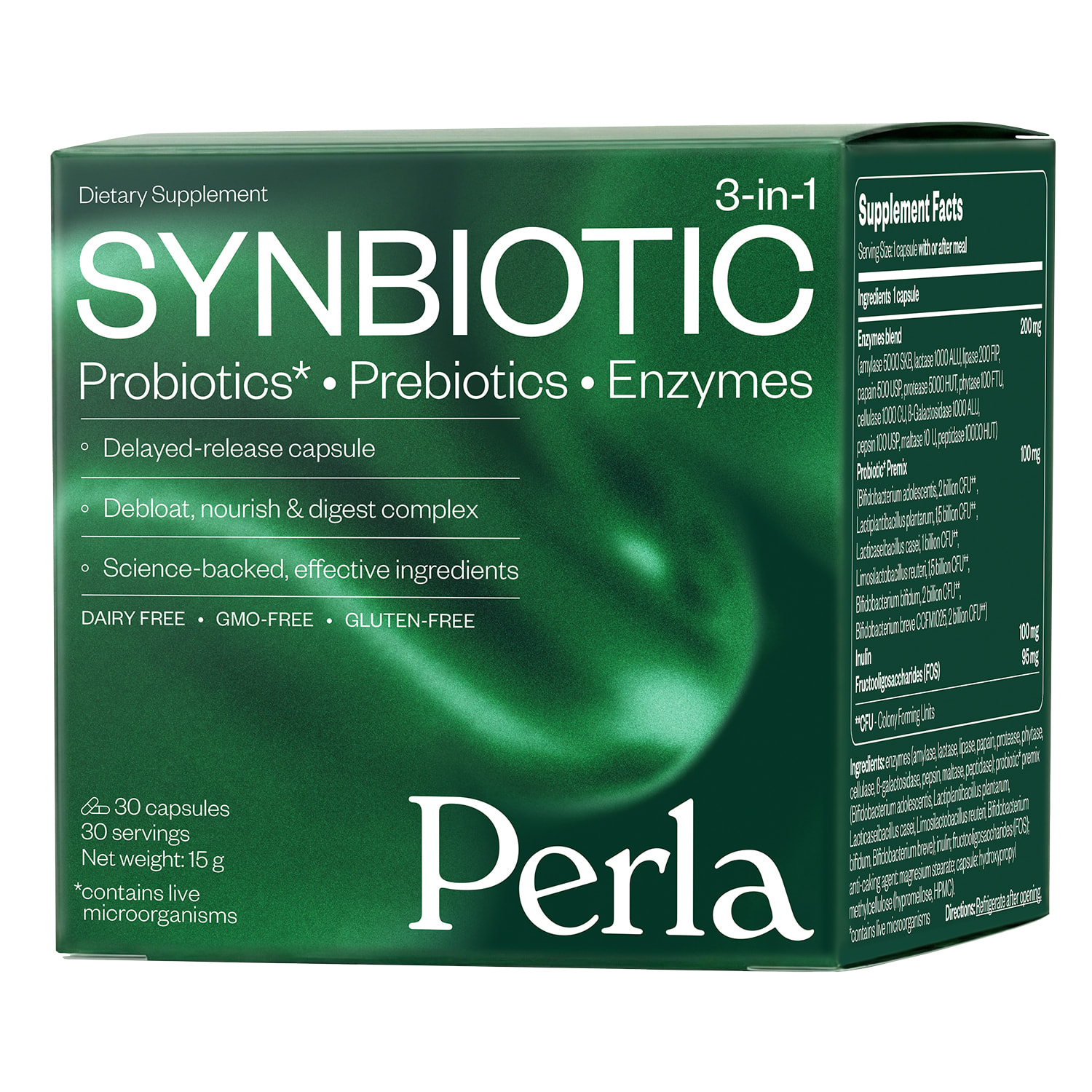 Synbiotic 3-in-1 PERLA HELSA (Перла Хелса) Симбиотик капсулы банка