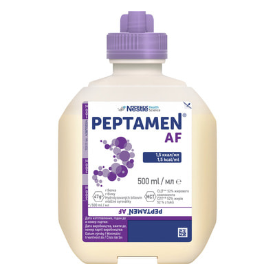Продукт спеціального дієтичного харчування NESTLE (Нестле) Peptamen (Пептамен) AF Neutral Dual для ентерального застосування 500 мл
