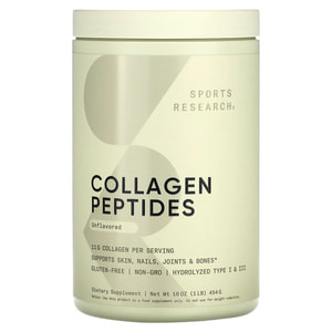 Коллагеновые пептиды SPORTS RESEARCH (Спортс Ресеарч) Collagen Peptides без вкуса 41 порция 473 мл