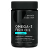 Риб'ячий жир Омега-3 SPORTS RESEARCH (Спортс Ресеарч) Omega-3 Fish Oil Triple Strength 1250 mg капсули флакон 90 шт